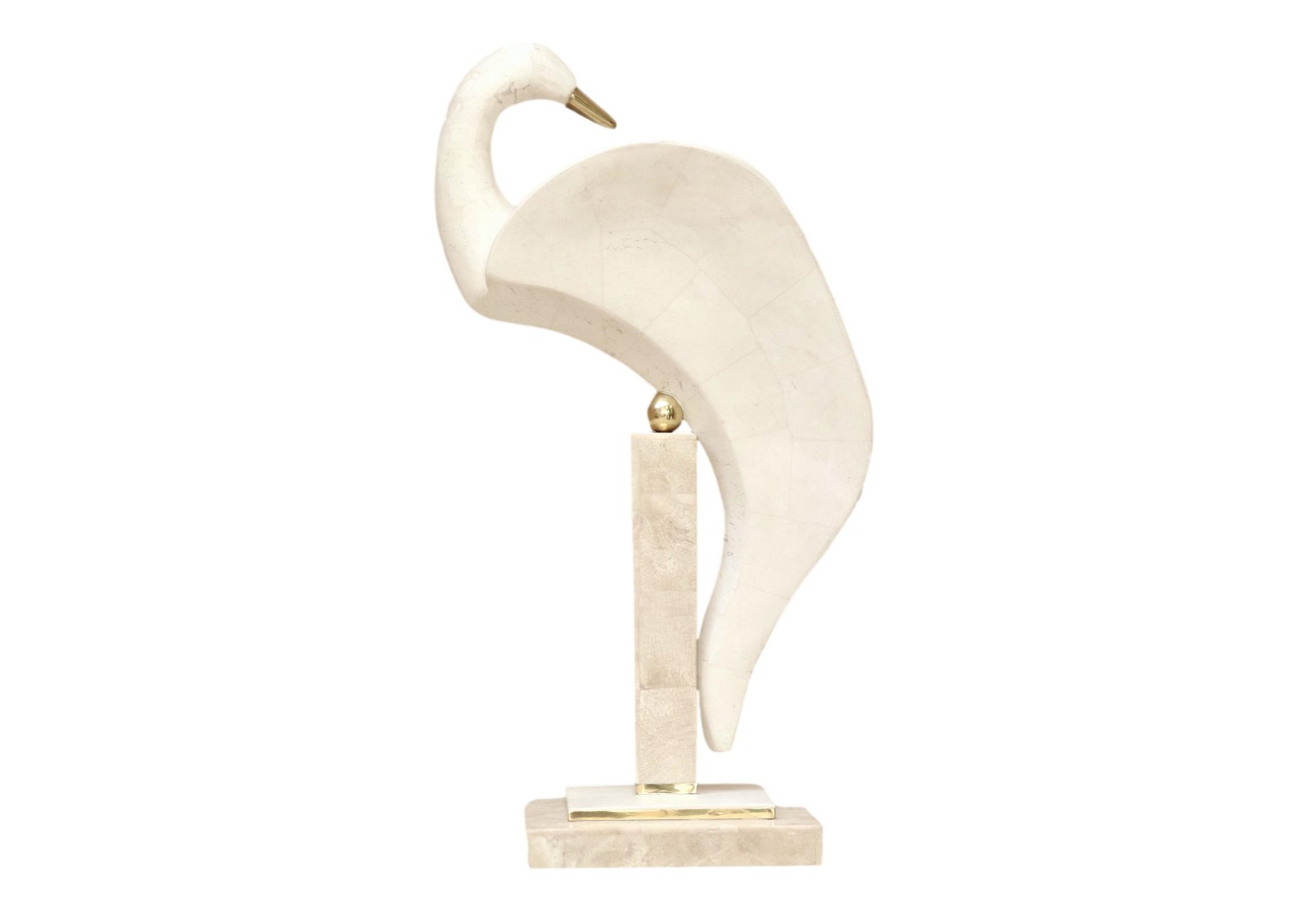 2 Of 2 Modern Mid Century Minimalist Swan Sculpture 1984545