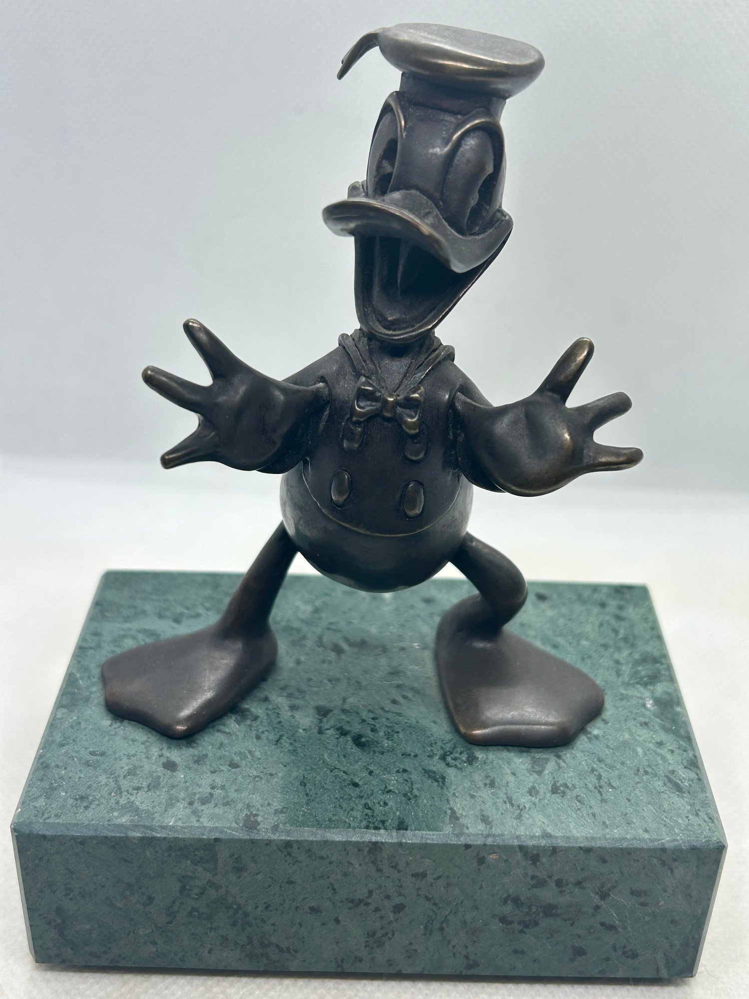 RARE Vintage Chilmark Walt Disney DONALD DUCK Solid BRONZE Sculpture ...