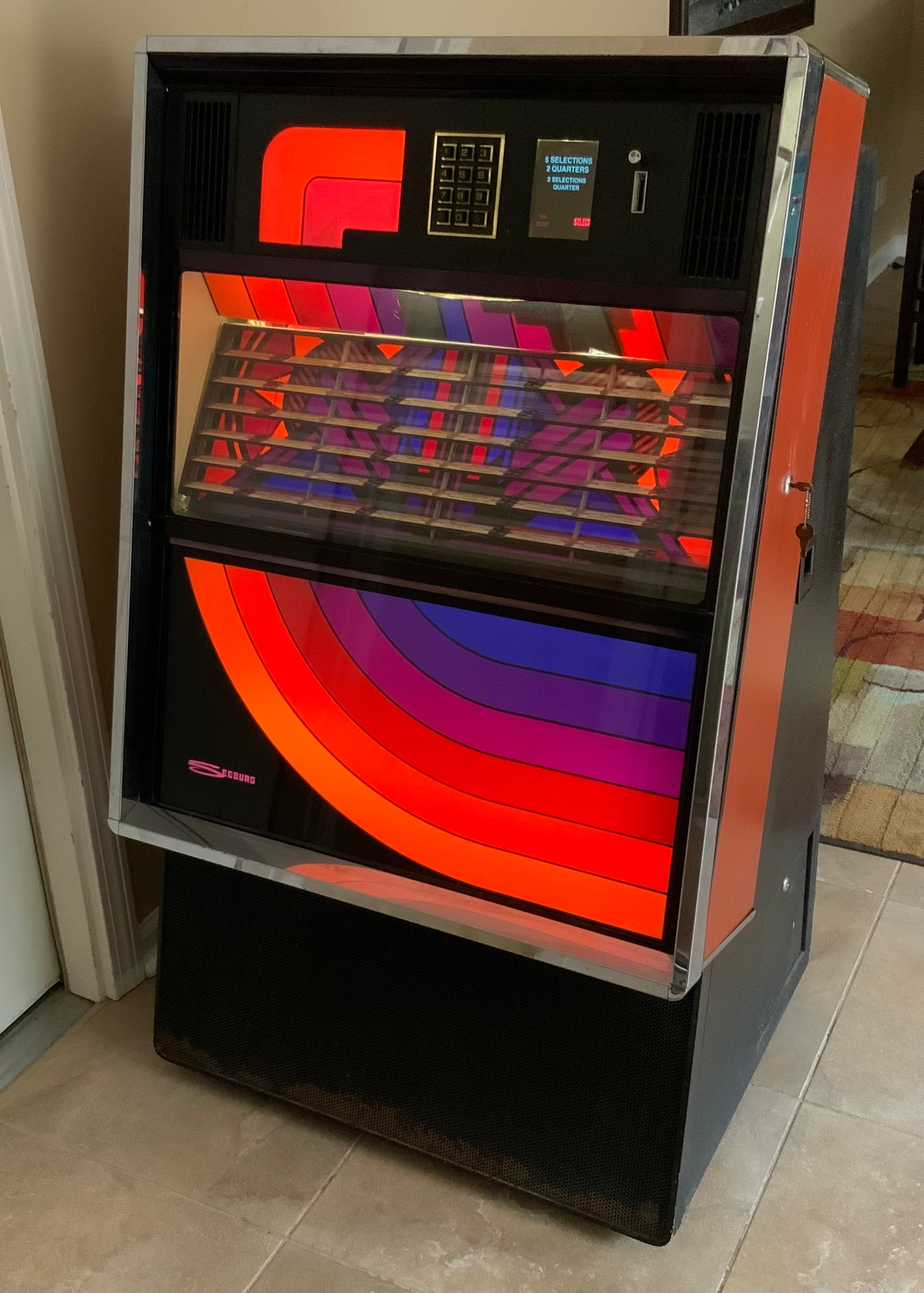 Vintage Seeburg Topaz Stereo Phonograph Juke Box ~ Pick Up In