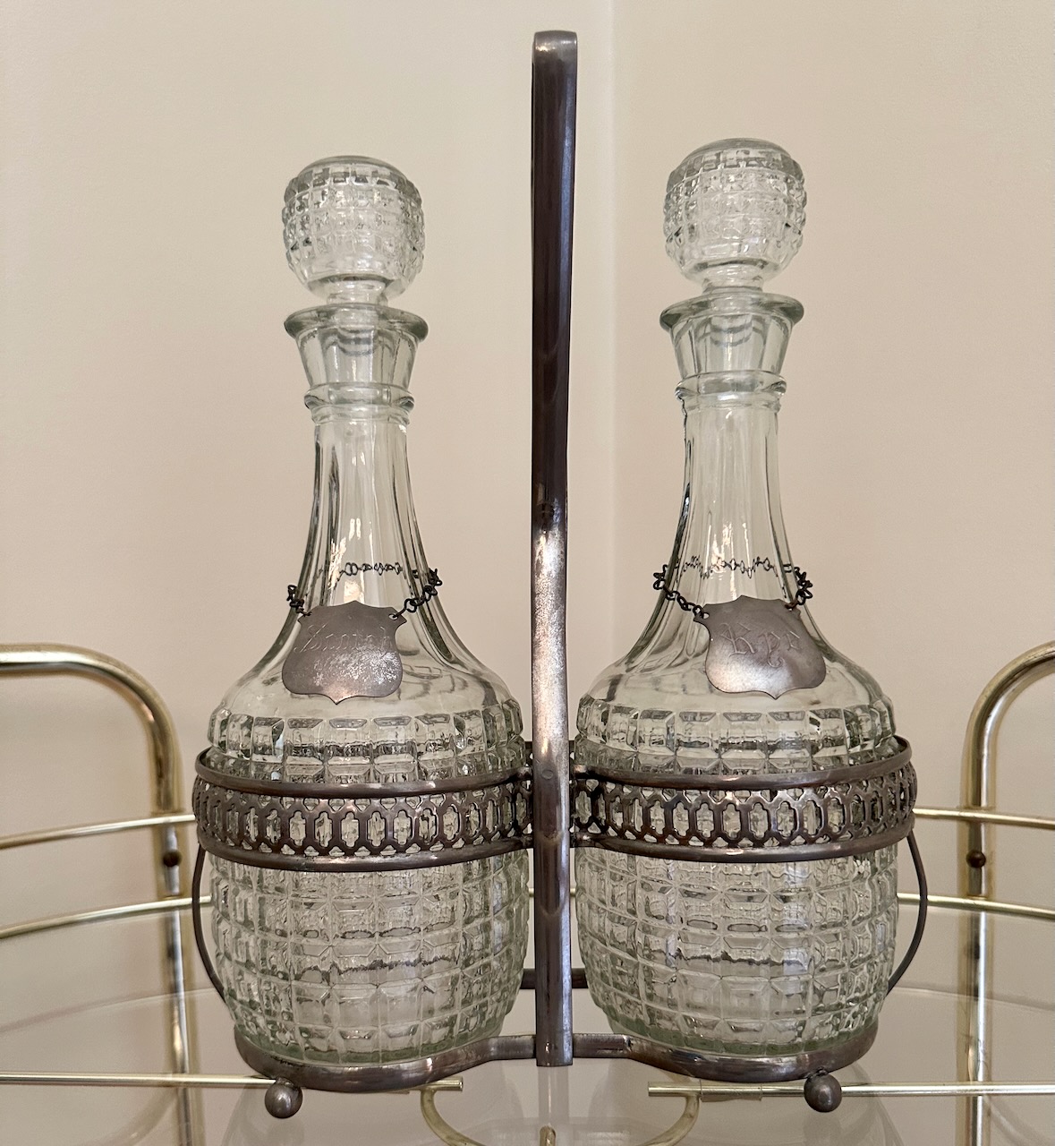 Pair Of PG Decanters With Caddy 1989247