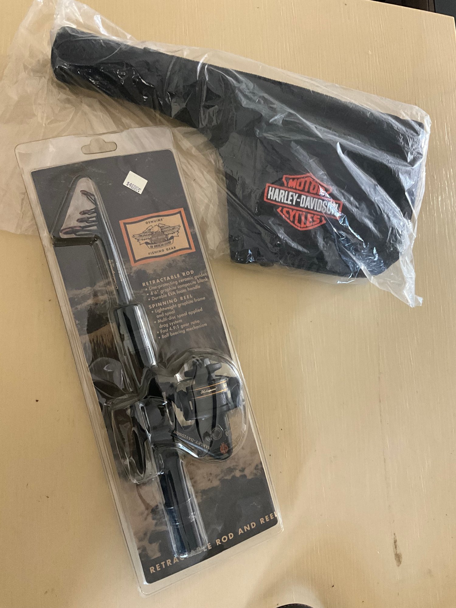NIP Harley Retractable Rod And Reel With Case #40789396 | Auctionninja.com
