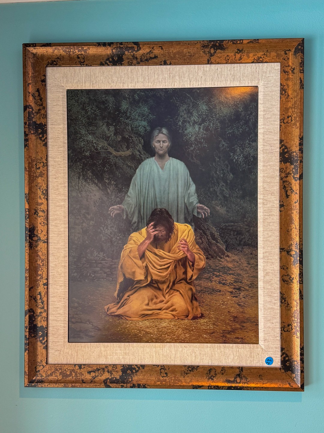 CHRISTENSON RELIGIOUS PRINT ON BOARD #2275223 | Auctionninja.com