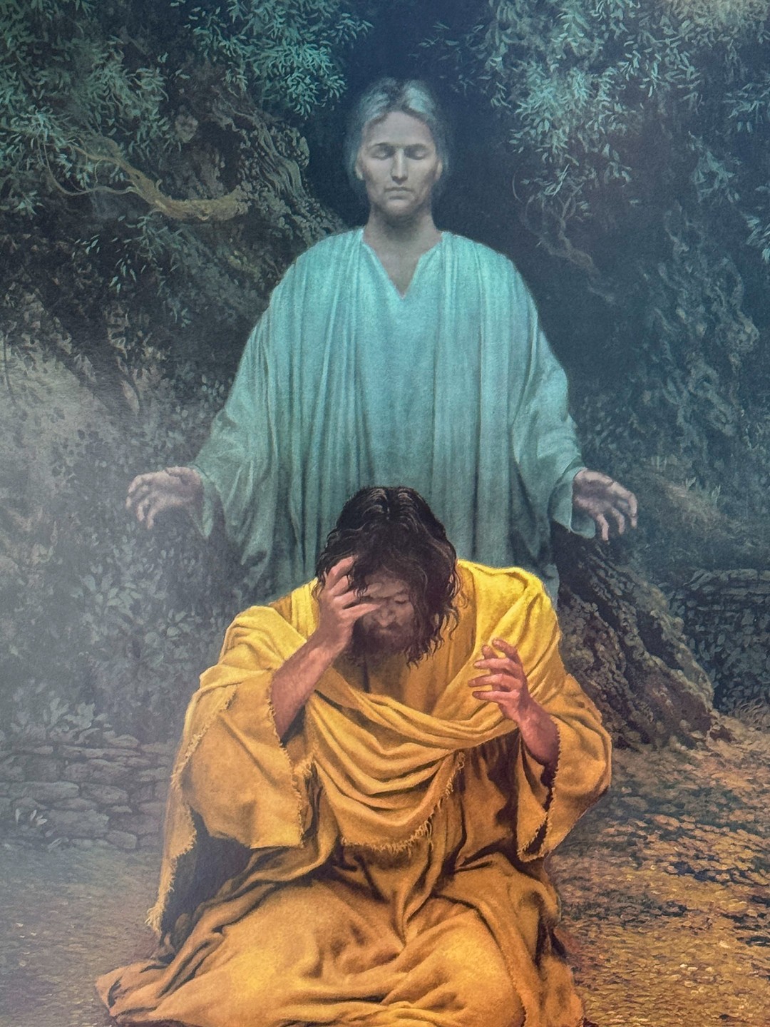 CHRISTENSON RELIGIOUS PRINT ON BOARD #2275223 | Auctionninja.com