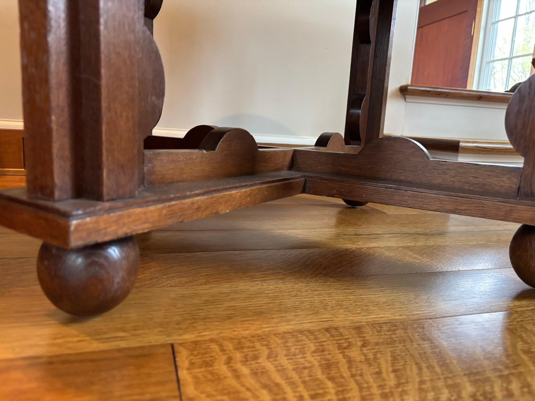 An Early 19th Century Oak Stretcher Base Side Table #40889022 ...