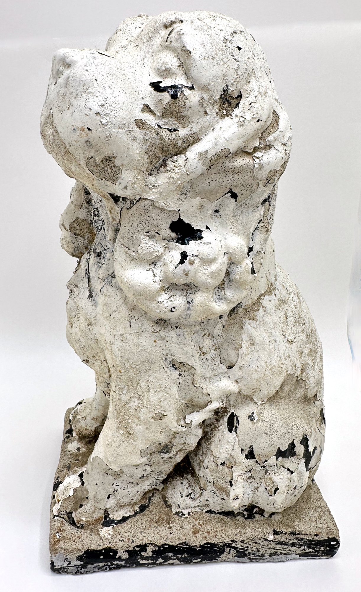 Vintage Painted Cast Iron Dog Door Stop 40800514