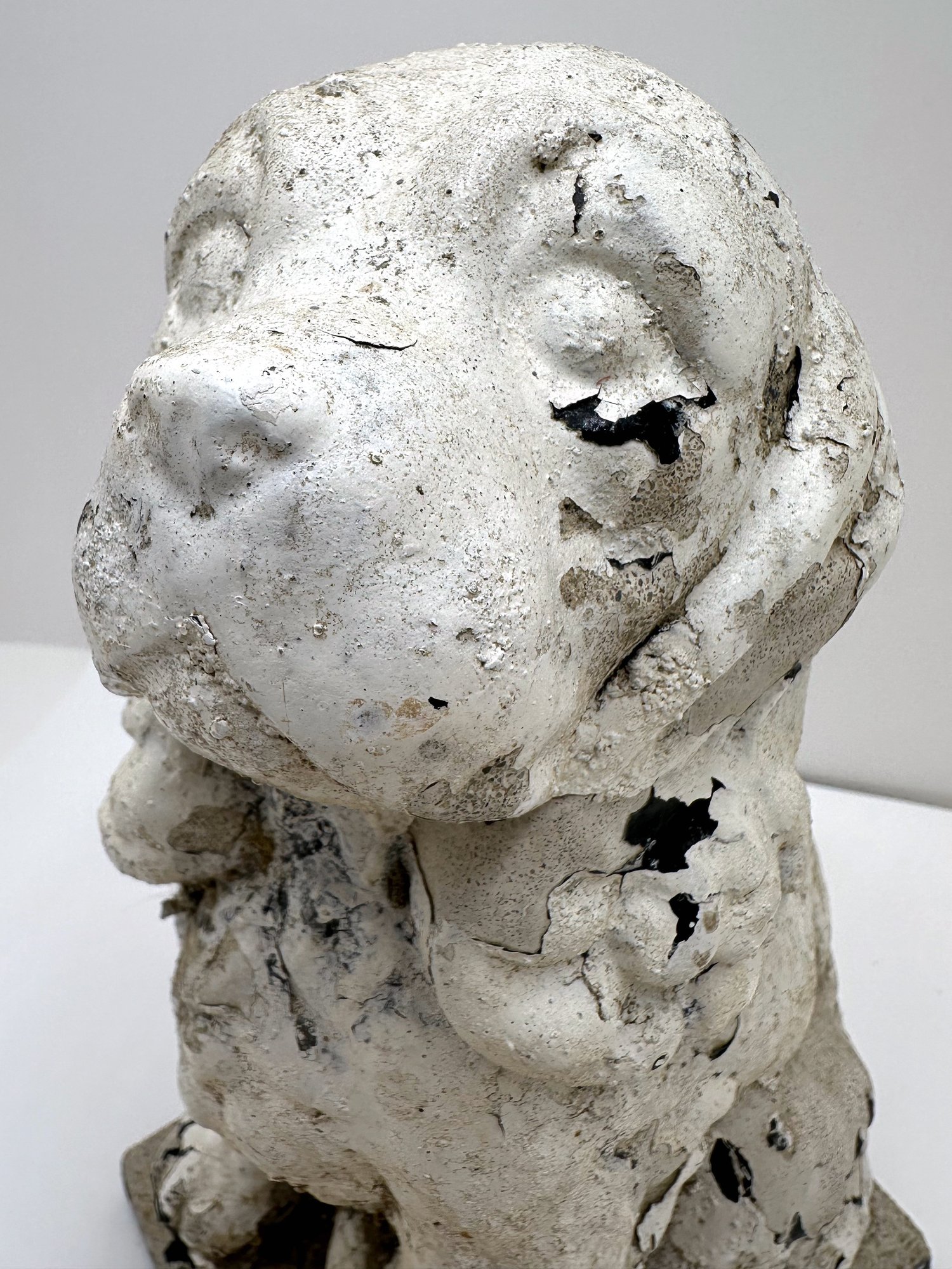 Vintage Painted Cast Iron Dog Door Stop 40800514