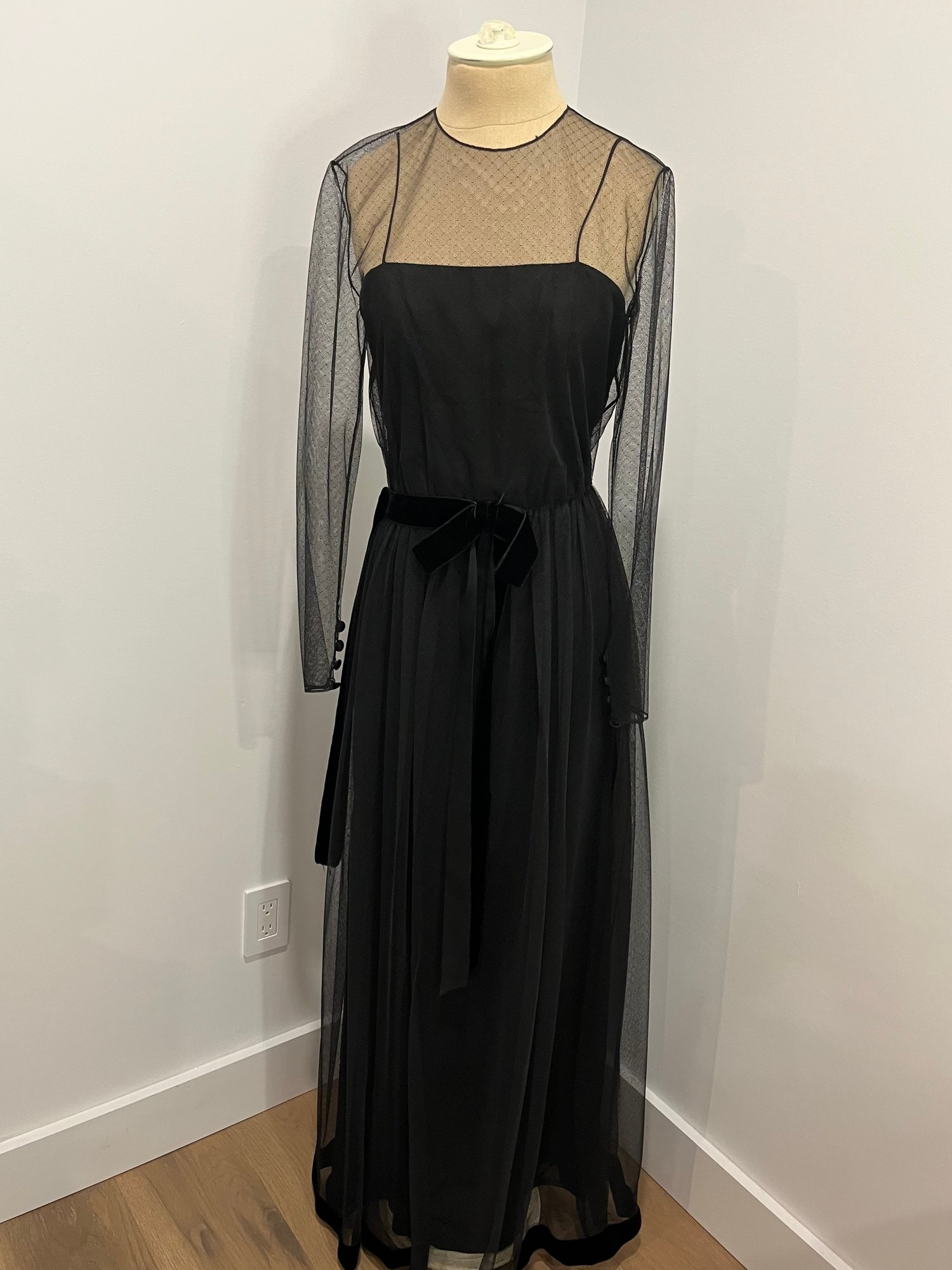 Small 1970s Malcom Starr Purple Evening Gown Purple Sequin Maxi Dress main image 0