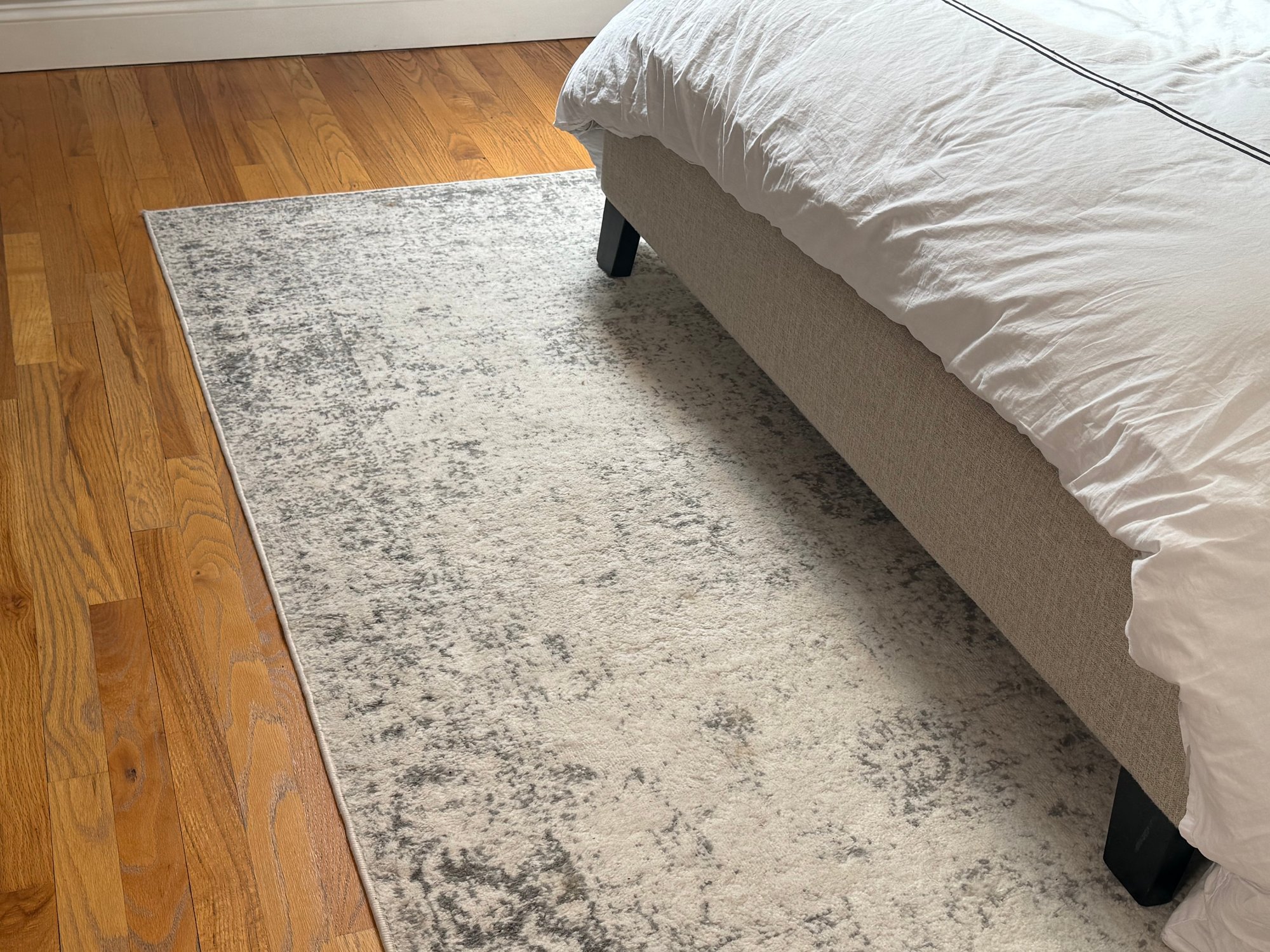 Loom Collection Pattern Rug Unique Loom Sofia Collection Area Rug Gray & Ivory Distressed Pattern ...