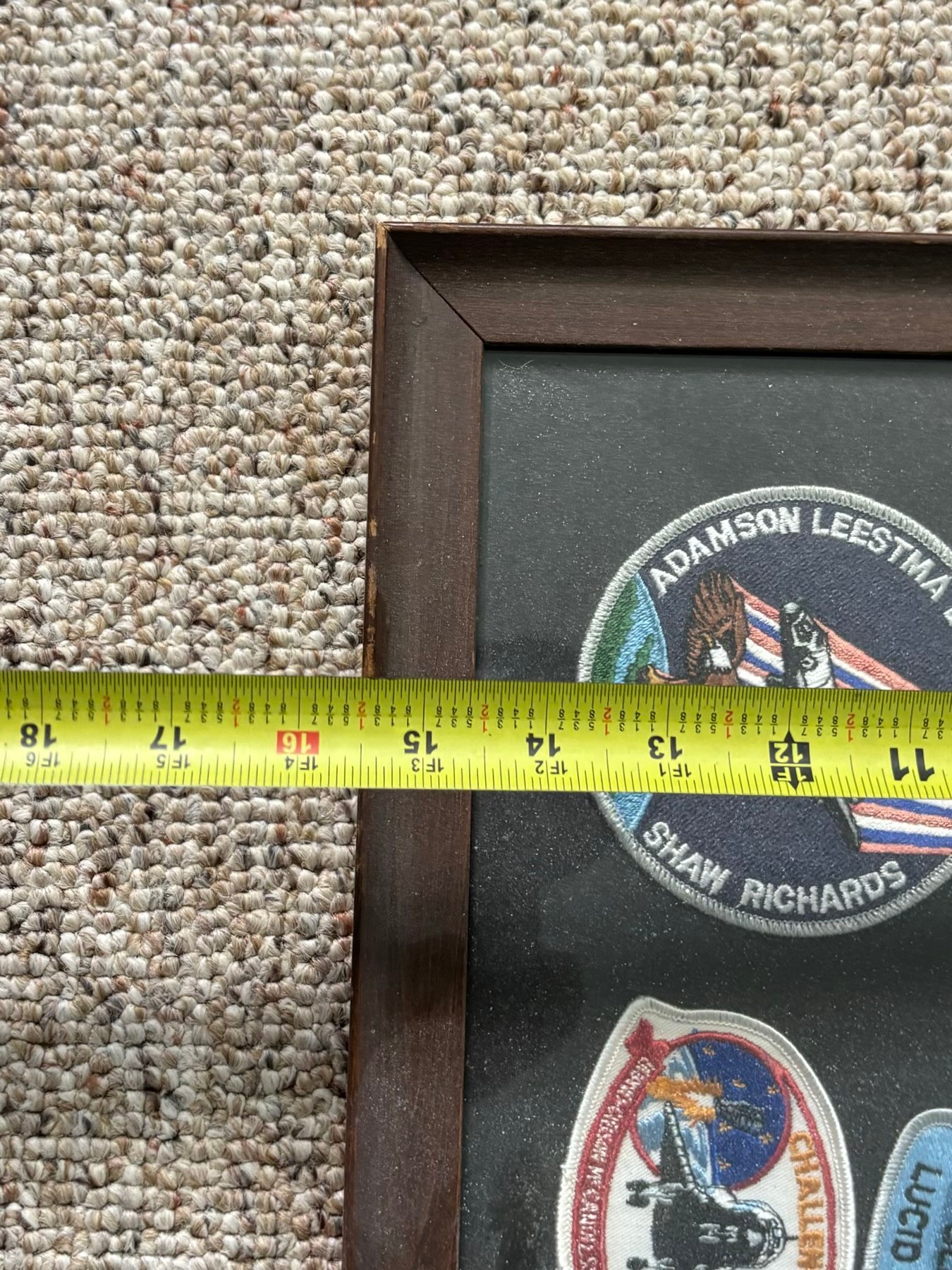 A Framed Collection Of NASA Patches #2312268 | Auctionninja.com