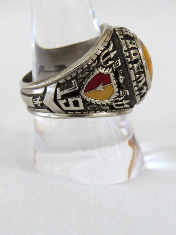 10K White Gold John Roberts Class Ring #2044054