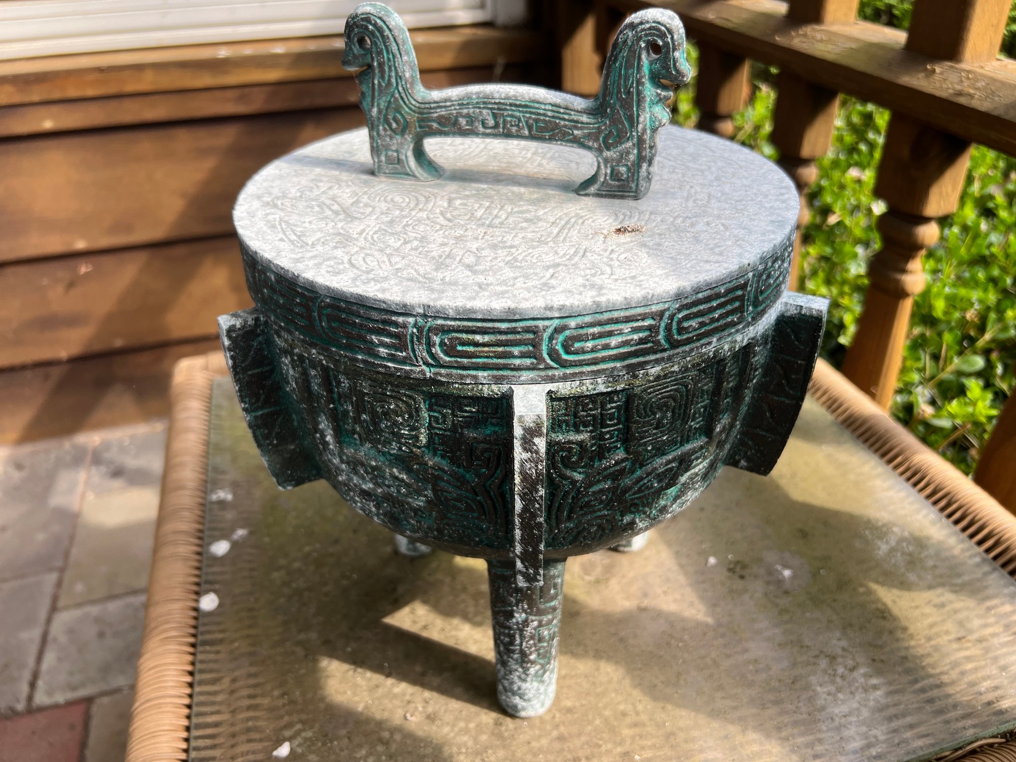 Vintage James Mont Style Aztec Inspired Ice Bucket #1973764 ...