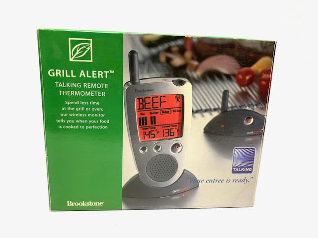New Old Stock Grill Alert The Talking Remote Thermometer From Brookstone 1894886 Auctionninja