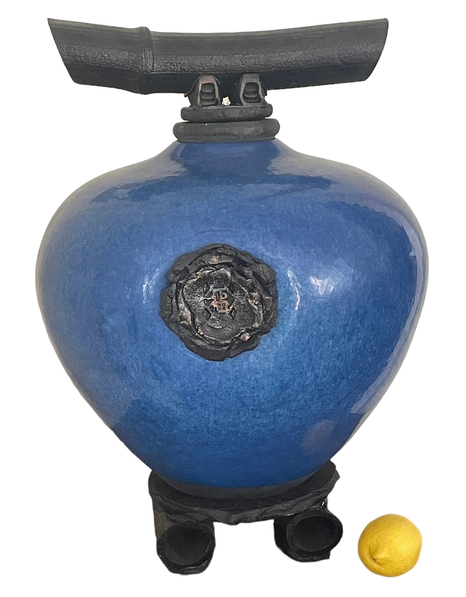 Fine Large Japanese Raku Pottery 
