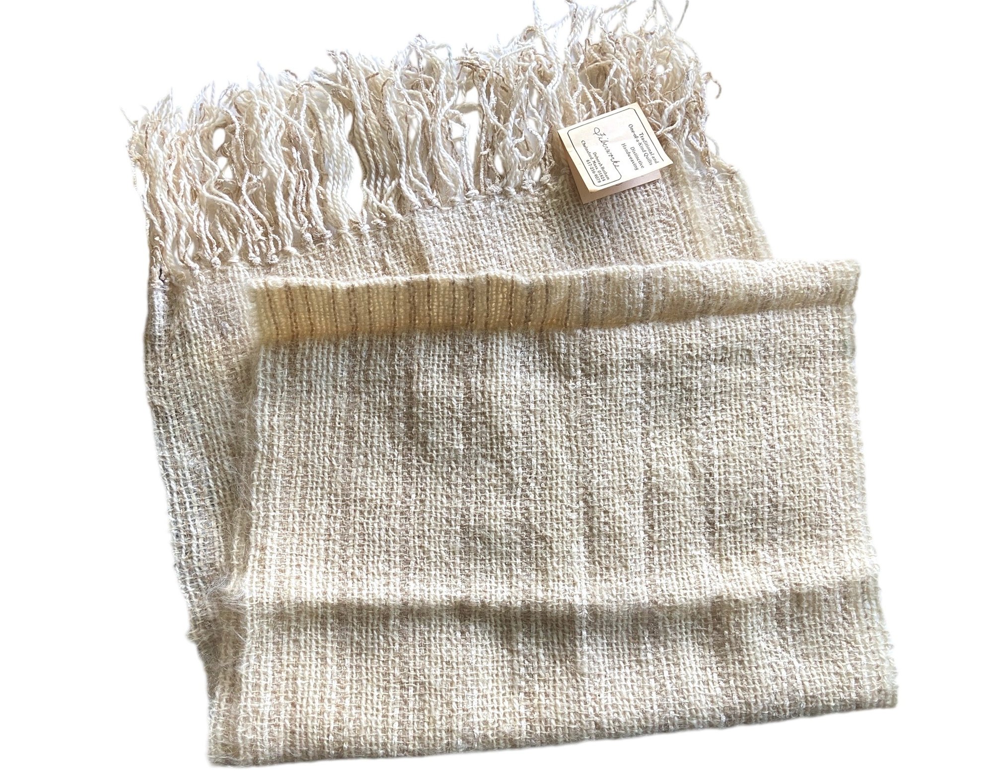 Artisan Handwoven "Fiberworks" Mohair Throw By Deborah Botham 40802128