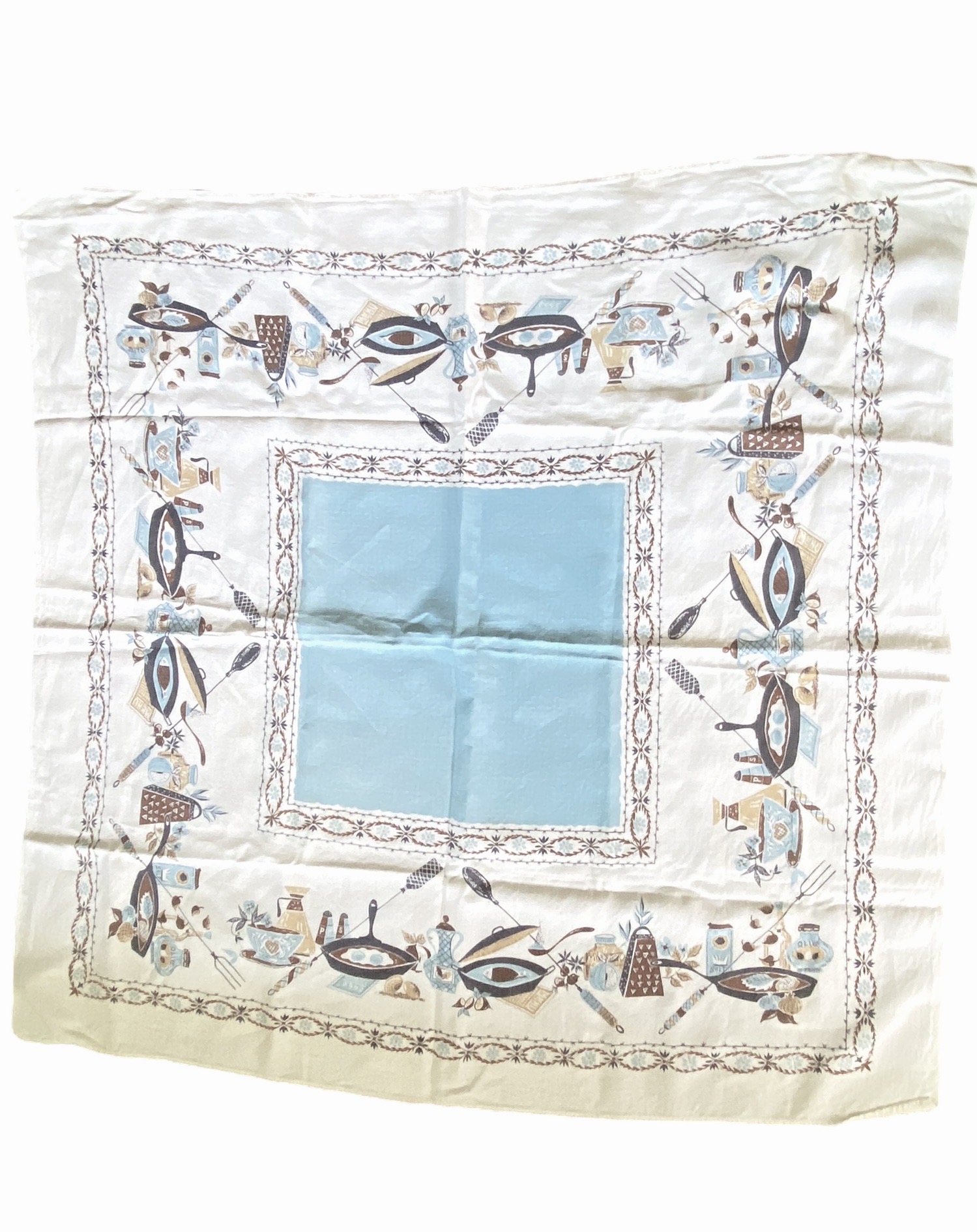 A Trio Of Mid Century Table Cloths 40802127