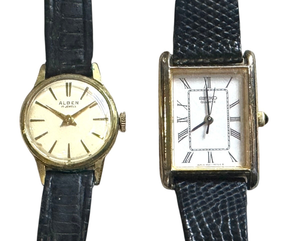 Albin Watch Pair Of Ladies Watches - Seiko Quartz And Albin 17 Jewel #2267086 ...