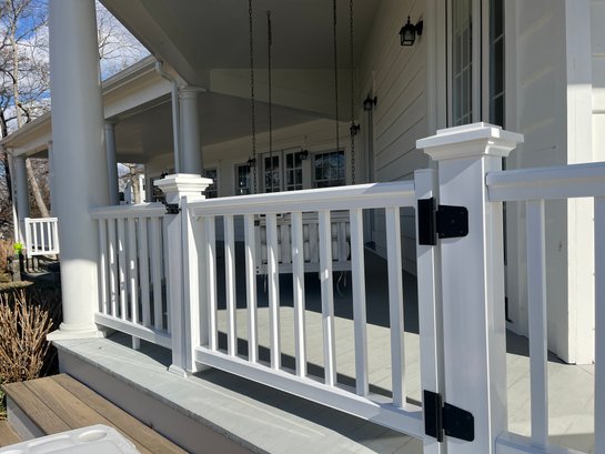 Over 70' Of Vinyl Deck Railing - Includes Gates #40825942 ...