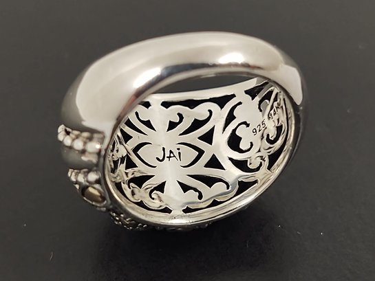 Designer JAI JOHN HARDY Sterling Silver 14k Gold Hematite