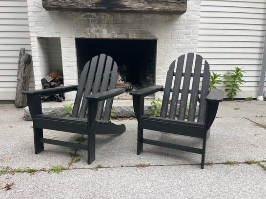 A Pair Of Polywood Adirondack Chairs - 1 Of 1