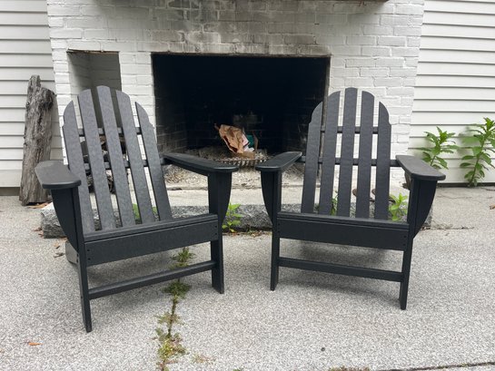 A Pair Of Polywood Adirondack Chairs - 2 Of 2