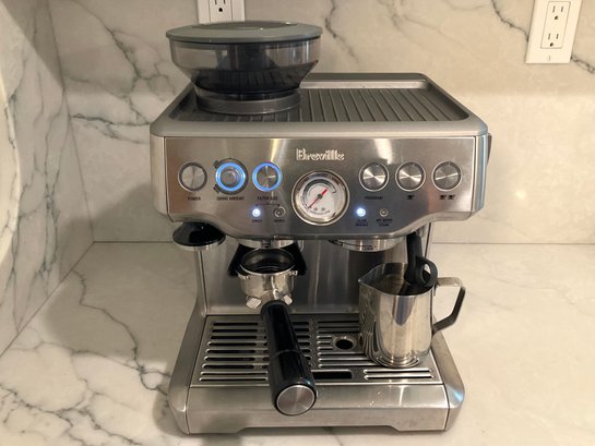 A Breville Espresso Machine & Grinder, Model BES870XL/B