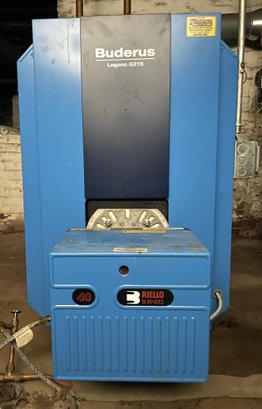 A Buderus Logano G215 Boiler Includes Riello 40 Burner Left