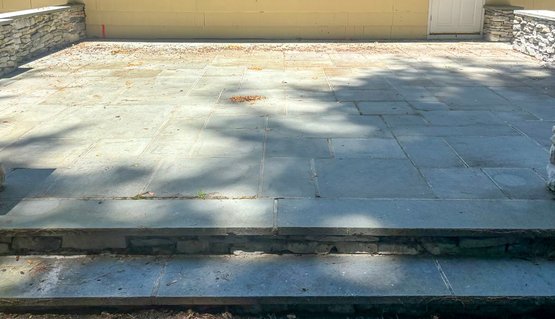 Over 500 SF Bluestone Patio!  Entire Rear Patio And Driveway Approach W/Steps