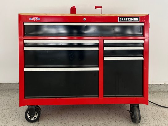 A Craftsman 41 Inch - 7 Drawer - Tool Chest On Wheels
