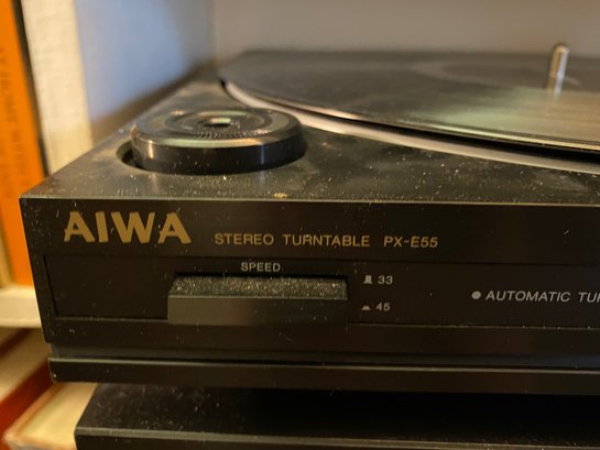 Aiwa Stereo System With Turntable, CD Player, Tape Deck, Radio