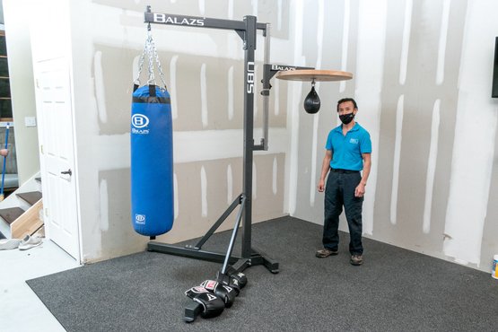 Balazs UBS Station Heavy Bag Speed Bag Stand Plus Extras