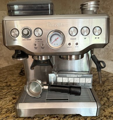 Breville Stainless Steel Barista Expresso Express Machine-15 Bars Pressure, Gently Used (READ DESCRIPTION)