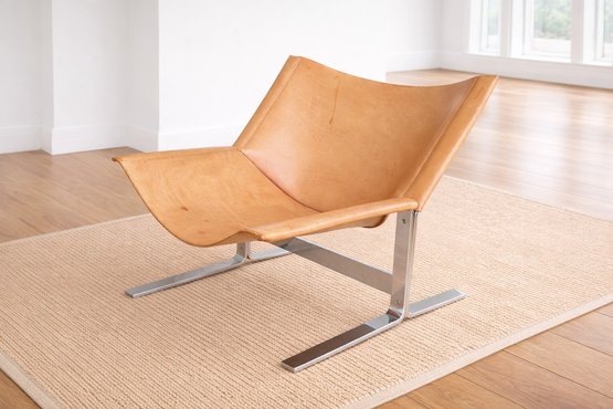 Vintage Clement Meadmore Model 248 Leather Sling Chair, 1963 Design - Westport