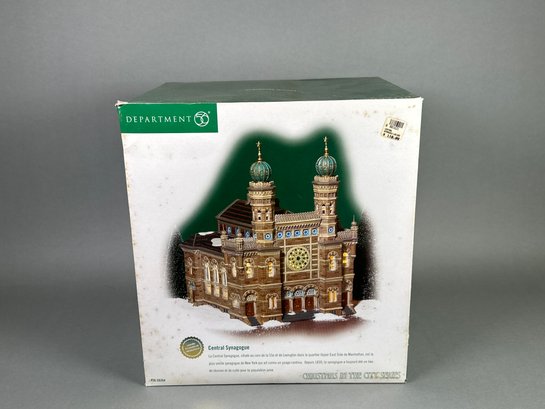 Never Opened Dept 56 Central Synagogue Porcelain House With Light