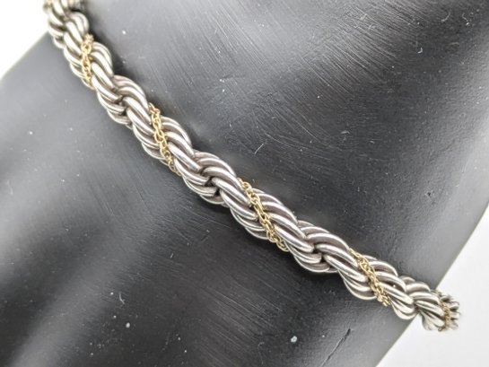 Tiffany Twisted Rope Bracelet Made From 925 Sterling Silver And
