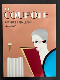 Vintage 1984 Lithograph La Coupole By RazziaÊ