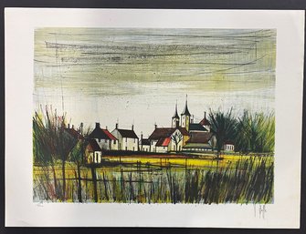 Bernard Buffet Hand Signed Vintage Print,  By V. Beffa 1975 Lithograph
