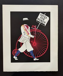 Votes For Women Lithograph By Robert Indiana.