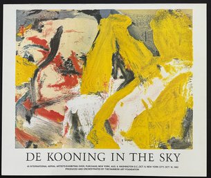 Original Vintage Lithograph In The Sky By ÊWillem De KooningÊ