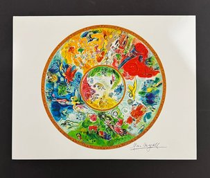 Marc Chagall Fine Art Print Signed In The Plate