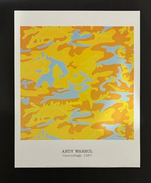 Andy Warhol Camo Vintage Poster