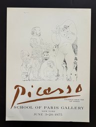 Pablo Picasso Vintage Lithograph 1975.