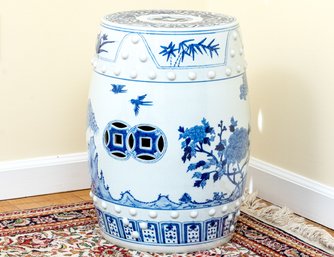 Chinese Blue And White Porcelain Garden Seat