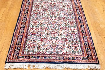 Hand-knotted Wool Runner Carpet, 8'-1' X 3'-4'