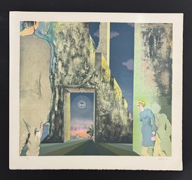 Original 1971 Vintage Lithograph Door By VerdugoÊ