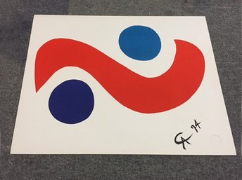Alexander Calder Original Lithograph 1974 .