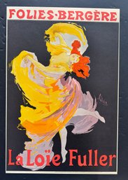 Very Old Folies Bergere Lithograph Vintage Art Print