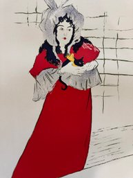 Toulouse Lautrec Original Art Print Lithograph On Rives Paper
