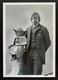 Yoda & Luke By Jacob Jamez  Iris Print