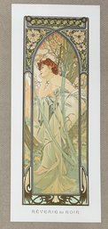 Alphonse Mucha, 1970's Lithograph  Reverie Du Soir