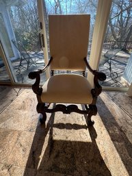 Fine Craftsmanship 'Os De Mouton' Armchair, Louis Xlll Style,